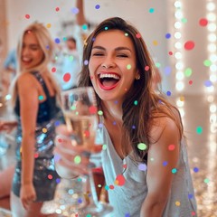 Red Table Confetti 5000 Pieces 1 Inch Glitter Dots for Party Decoration