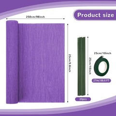 Crepe Paper Streamers 8 Rolls 10 x 98Inch 8 Halloween Colors Crepe Paper Shee…