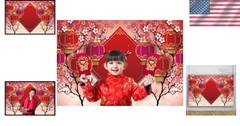 High-Definition 8x6ft Chinese New Backdrop – Perfect for Festive Photos