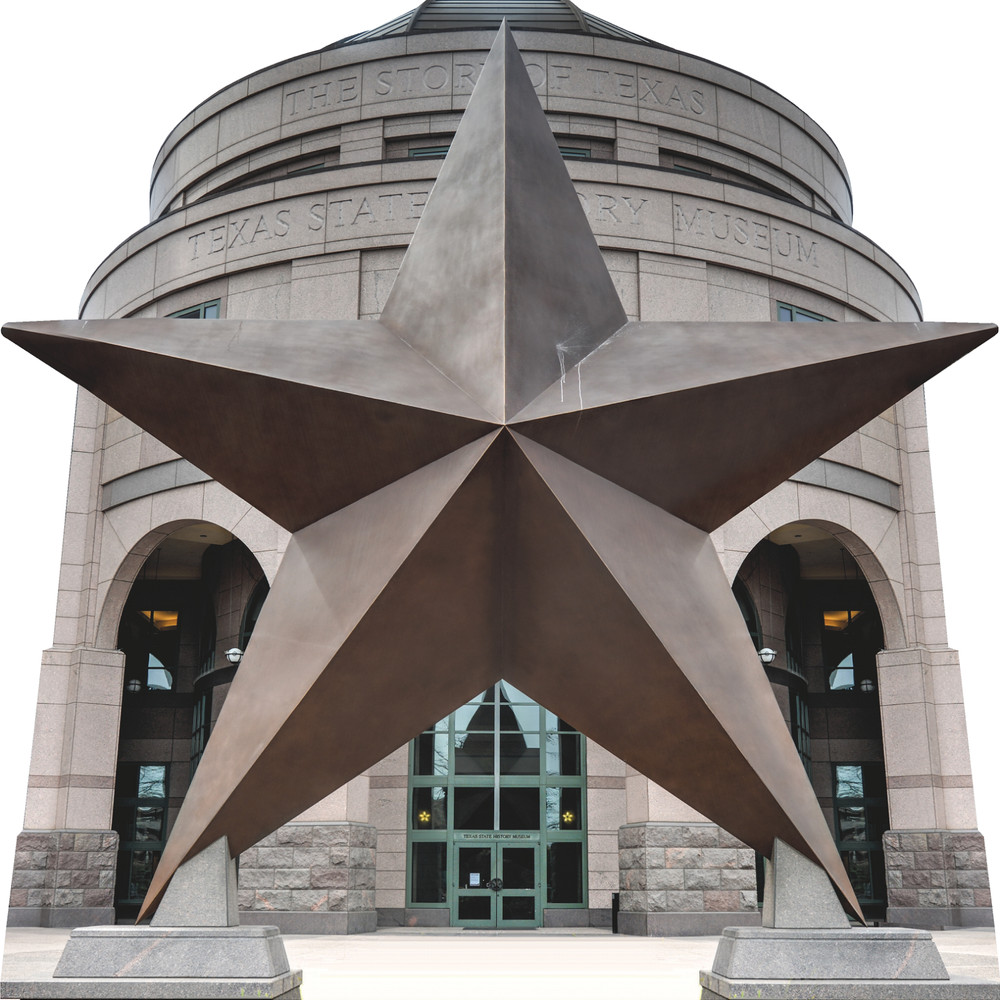 H13715 Austin Texas Star State History Museum Cardboard Cutout Standee Standup