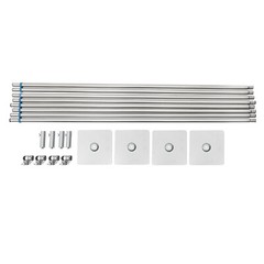 4.92-9.84FT Adjustable 4 Post Hardware Kit Outdoor Photo Wedding Party Stand