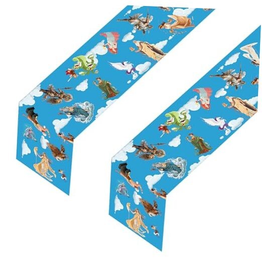 Greek Mythology Table Runners-2PCS Ancient Greek Legends Birthday Party Favors