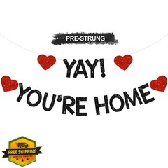 RICHHHA Black Welcome Home Banner