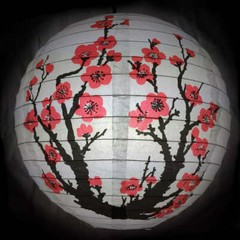 Quasimoon 16″ Japanese Plum Tree II Paper Lantern