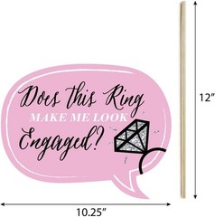 Engagement, You’re Getting Married – Engagement Photo Booth Props – Free Ship