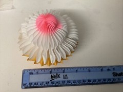 Cup Cake Honeycomb Paper Decorations X10