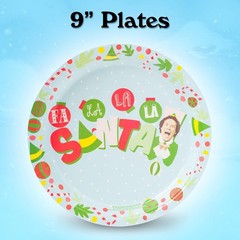 32-Count Buddy the Elf Party Plates and Napkins – Perfect for Holiday Gatherings
