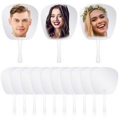10 Pcs Big Head Cutout Custom Wedding Fan Props Cutout on a Stick Photo Party…
