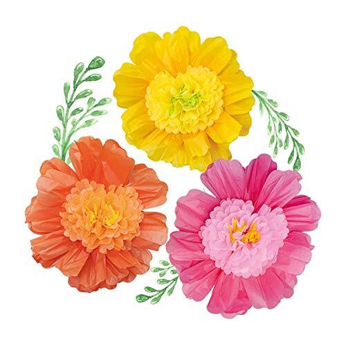 Paquete De 6/Juego De 6 Panuelos Grandes De 24» Flores De Papel Gigante Hec…