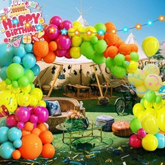 Tropical Balloon Arch Kit,119 Pcs Different Size Hawaiian Balloons,Latex Summ…