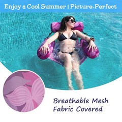 Inflatable Pool Float Chair – Pool Floats Adult Heavy Duty, Water Floating Lo