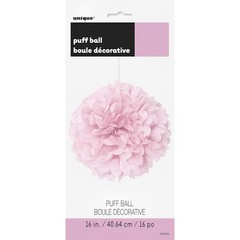 Lovely Pink Solid Hanging Tissue Pom Poms,16″, Elegant & Versatile Decor – Pe…