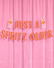 , Just A Spritz Older Banner | Party Decorations, Cocktail Theme, Spritz, Ora…