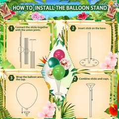 Hawaiian Luau Party Decorations Set – 323 Pieces