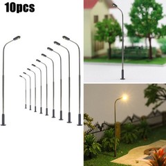 1:50 Scale Model Railway Lamp DC/AC 3V Kit Lightweight Post Street Warm White