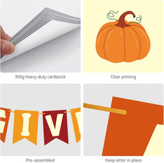 Thanksgiving Decorations – GIVE THANKS Banner, Friendsgiving Party Decorations