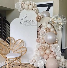 Beige White Gold Balloons,12 Inchs Sand White Metallic Champagne Clear Bride …