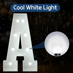 3FT Marquee Light Up Letters, Cool White Light Up Letters A, Large Marquee Le…