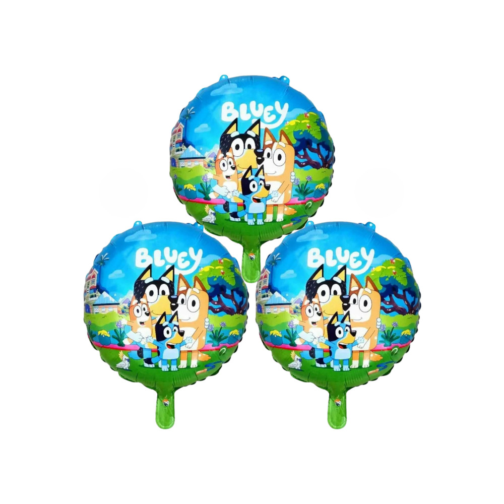 Bluey Birthday Party Balloons Decoration Set Kids Celebration Blue Green Family