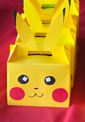 pikachu inspired party favor boxes
