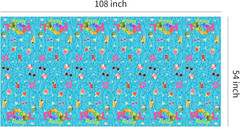 Pool Party Decorations Tablecloth, Disposable Summer Beach Party Tablecover for