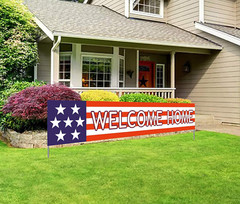 Welcome Home Banner | Deployment Returning Back Military Army Large Party Deco