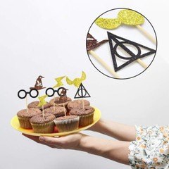 Magical Wizard Style Happy Birthday Banner and Magician Party Decorations-69Pcs
