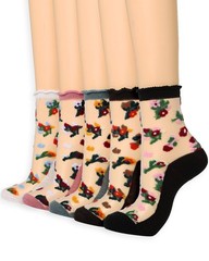 Women Sheer Ankle Sock Cute Ultrathin Transparent Mesh Summer Fashion