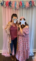 Baby Shower Background Backdrop Photo Booth Boy/Girl with Props