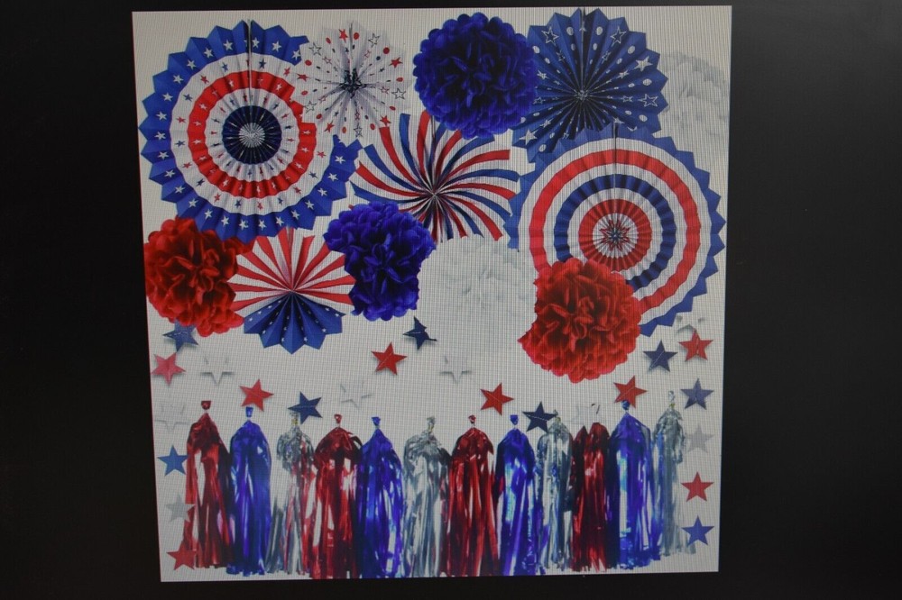 Cmaone Patriotic Party Decorations Set 4th of July American Flag Theme Supplies