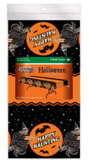 Beistle Halloween Table Cover _ Witch _ Happy Haunting _ Party Decor_Oh What Fun