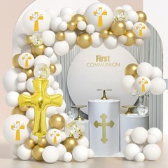 Communion Decorations Balloons Kit 118 Pcs Balloons Arch for Holy Communion D…