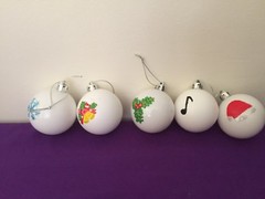Painted Christmas Baubles – Christmas Decorations
