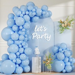 99Pcs Light Blue Balloons Arch Garland Kit, Different Sizes (18 12 10 5 Inch)…