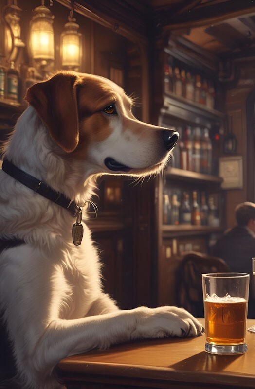 Dog In The Pub Artwork