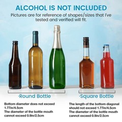 21st Decorations for Her Wooden Centerpieces for Tables, 21 Mini Liquor Bottl…