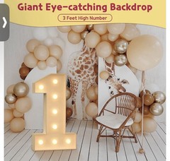 Marquee Numbers 21 Birthday Decorations: 3FT Light Up Numbers 21