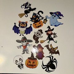 Halloween Mini Assorted Paper Cutouts 12 Count