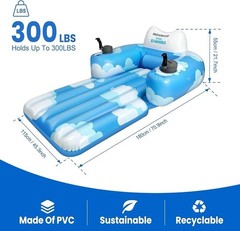 Inflatable Motorized Pool Floats for Adults – Rechargeable Pool Lounger with …