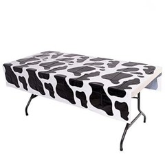Bedwina Cow Print Tablecloth Pack of 6 – 54 x 72 Inch