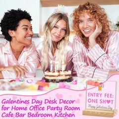 Bar Desk Decor, Home Party Table Sign for Women Wife Friends, Galentine