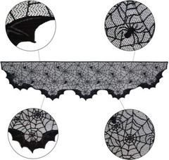Halloween Party Fireplace Decoration Spider Web Cobweb Lace Scarf Cover 200cm