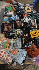Halloween Party Decor Lot OVER 200 PCS.TREAT BAGS TO DECORATIONS SEE SEE