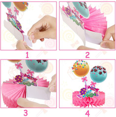 Candyland Party Table Decorations 9Pcs Candyland Lollipop Table Honeycomb Center