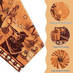 1PC Western Tablecloth – Western Cowboy Birthday Decorations Wild West Theme …