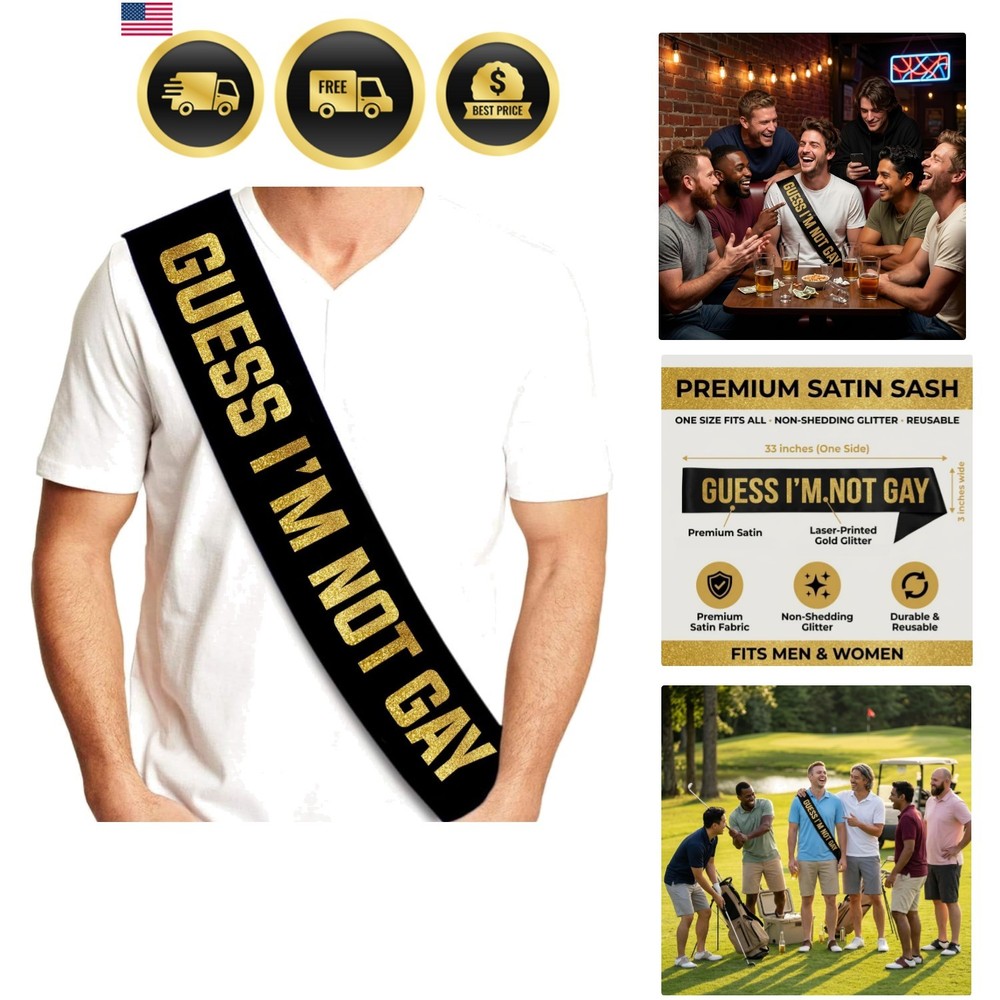 Bachelor Party Sash Funny Groom Gift Decorations Supplies Accessories