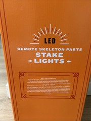 5pc Light Up Skeleton Parts Stake Halloween Decoration Outside Prop Hyde & EEK