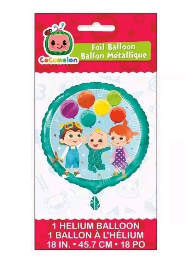 LOT OF 4 Party Decoration – Cocomelon foil balloon – NEW