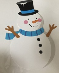 Snowman Photo Booth Props, Winter Wonderland (25ct)
