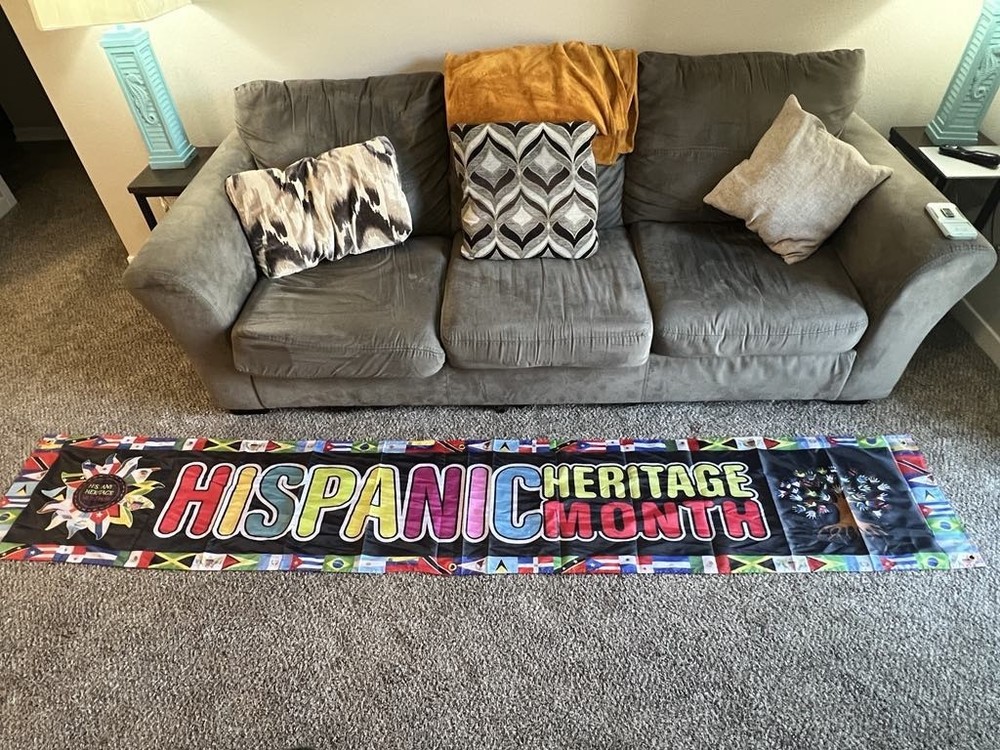 Hispanic Heritage Month Banner Flag 20″ X 10′ #032